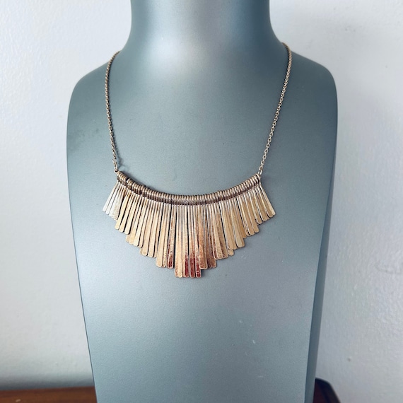 Gold Tone "Fringe" Necklace Robert Lee Morris - image 1