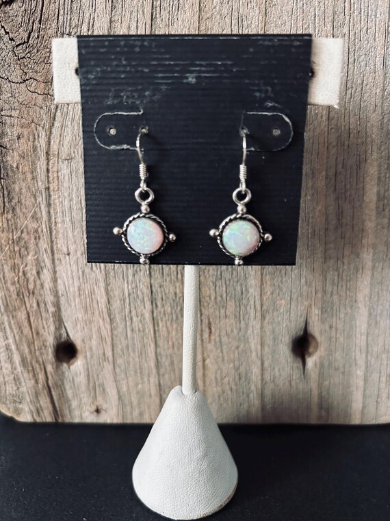 Opal Sterling Silver Earrings - image 13