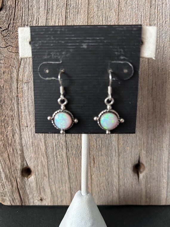 Opal Sterling Silver Earrings - image 12