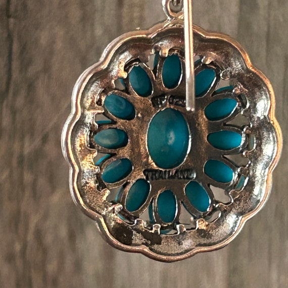 Turquoise Sterling Silver Earrings - image 8