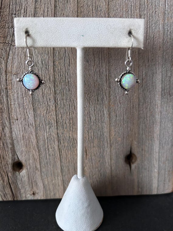 Opal Sterling Silver Earrings - image 8