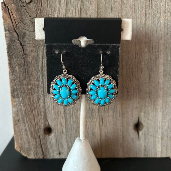 Turquoise Sterling Silver Earrings - image 5
