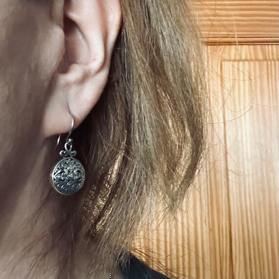 Sterling Silver Bali Style Earrings - image 9