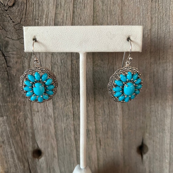 Turquoise Sterling Silver Earrings - image 7