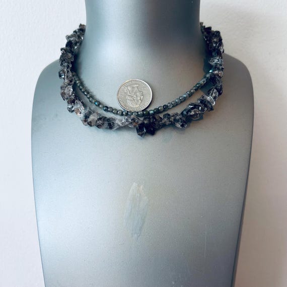 Labradorite Sterling Silver Multistrand Necklace - image 3