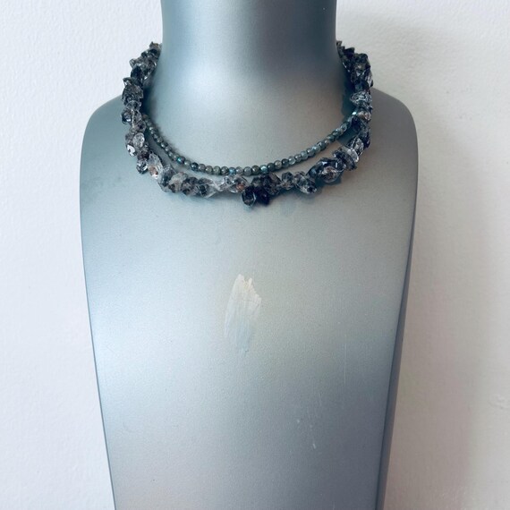 Labradorite Sterling Silver Multistrand Necklace - image 7