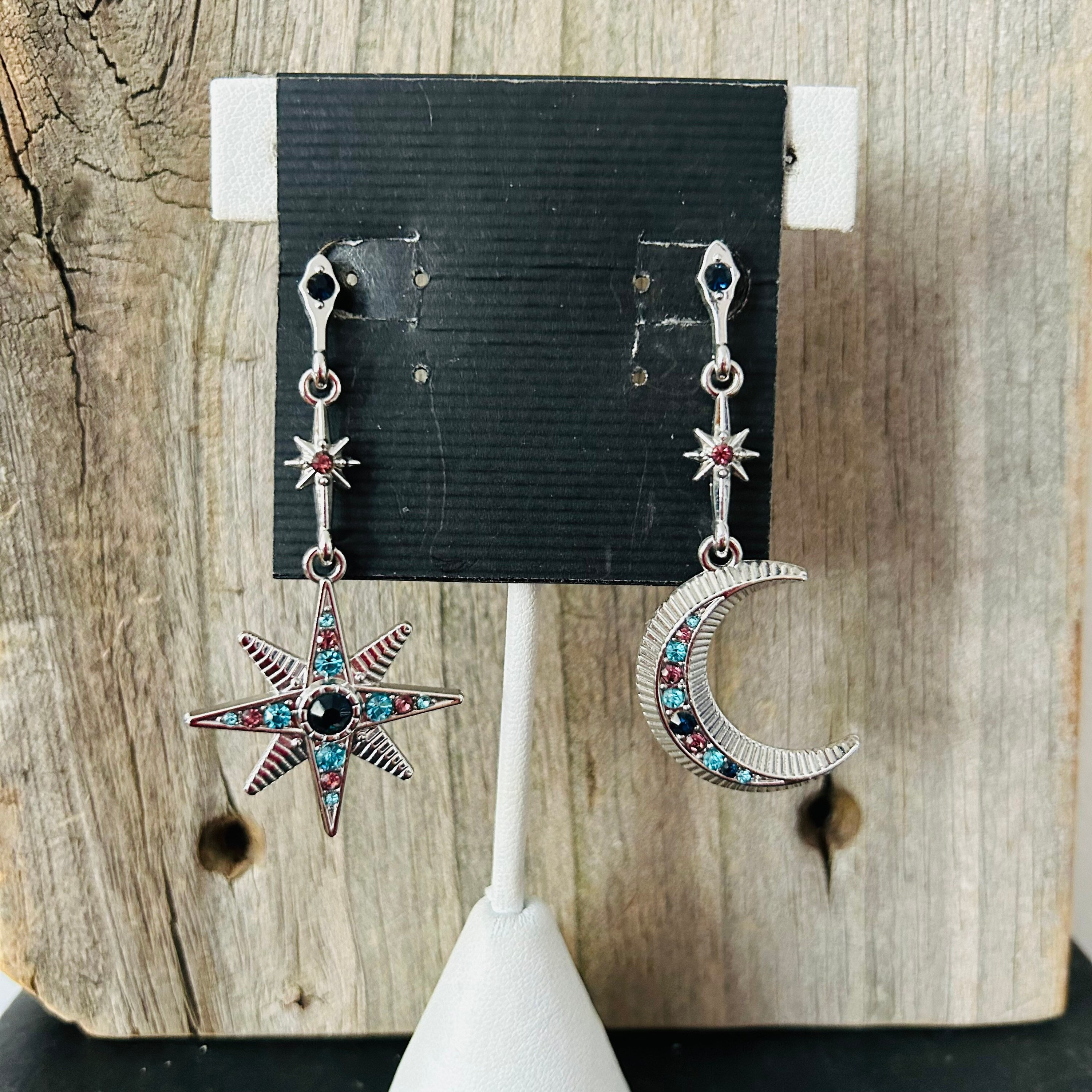 Celestial Silver Tone Earrings Christian Siriano Etsy Australia