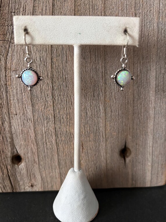 Opal Sterling Silver Earrings - image 14