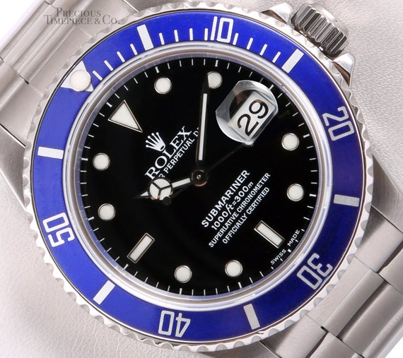 rolex blue and black dial