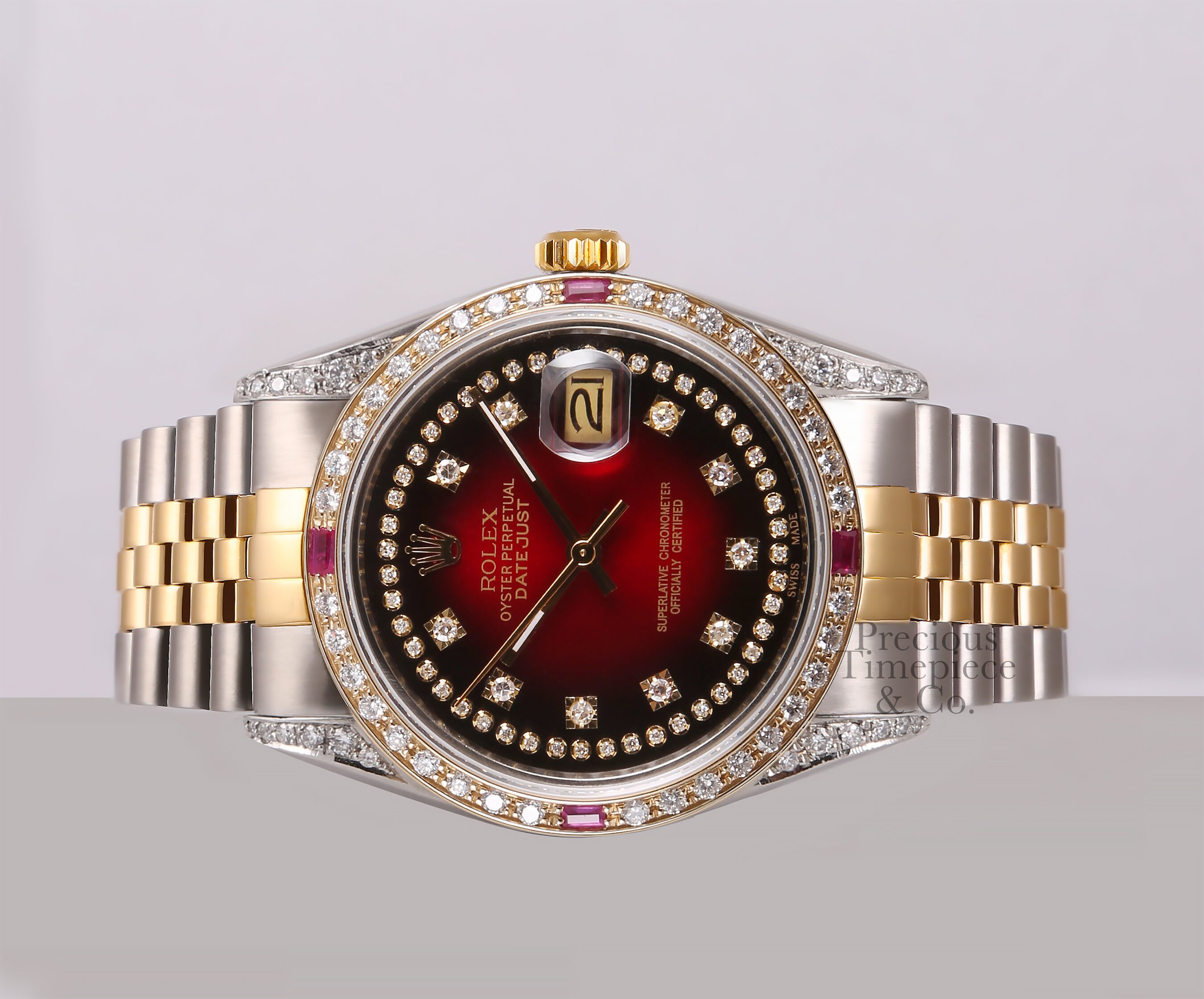 diamond rolex red face