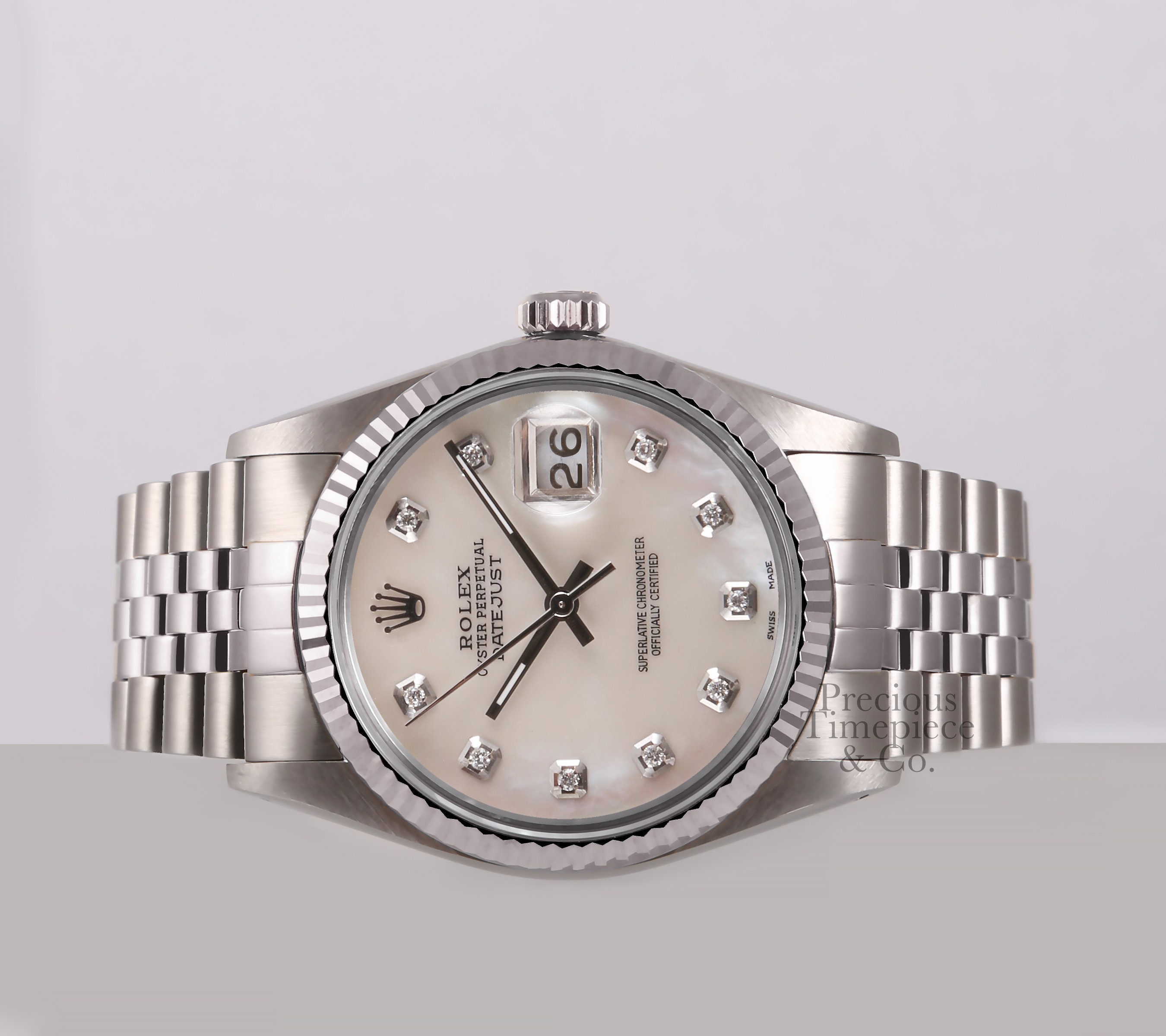 rolex datejust 36mm fluted bezel