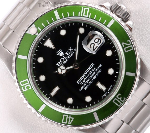 Rolex Submariner 16610 Date Stainless Steel 40mm Watch-black | Etsy