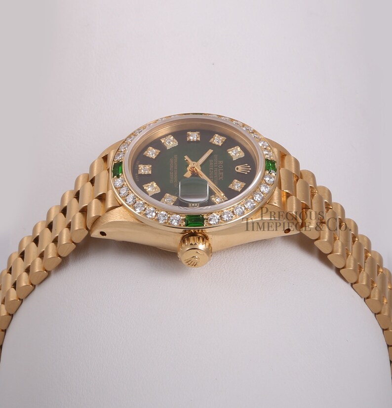 rolex president green
