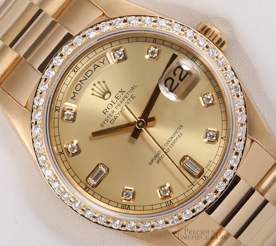 18k gold day date rolex