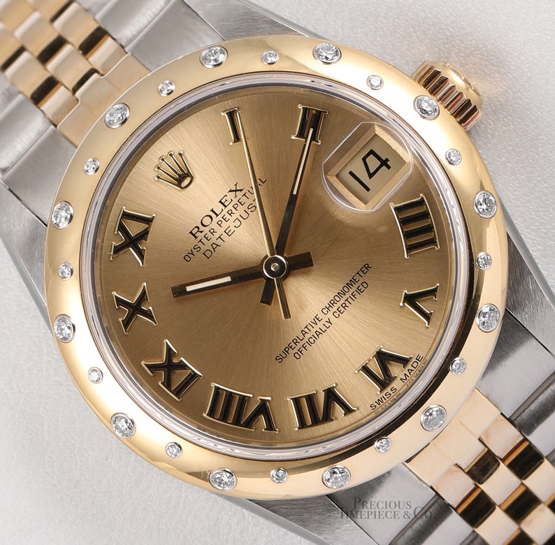 Rolex Datejust 68273 Mid-size 31mm 18k 