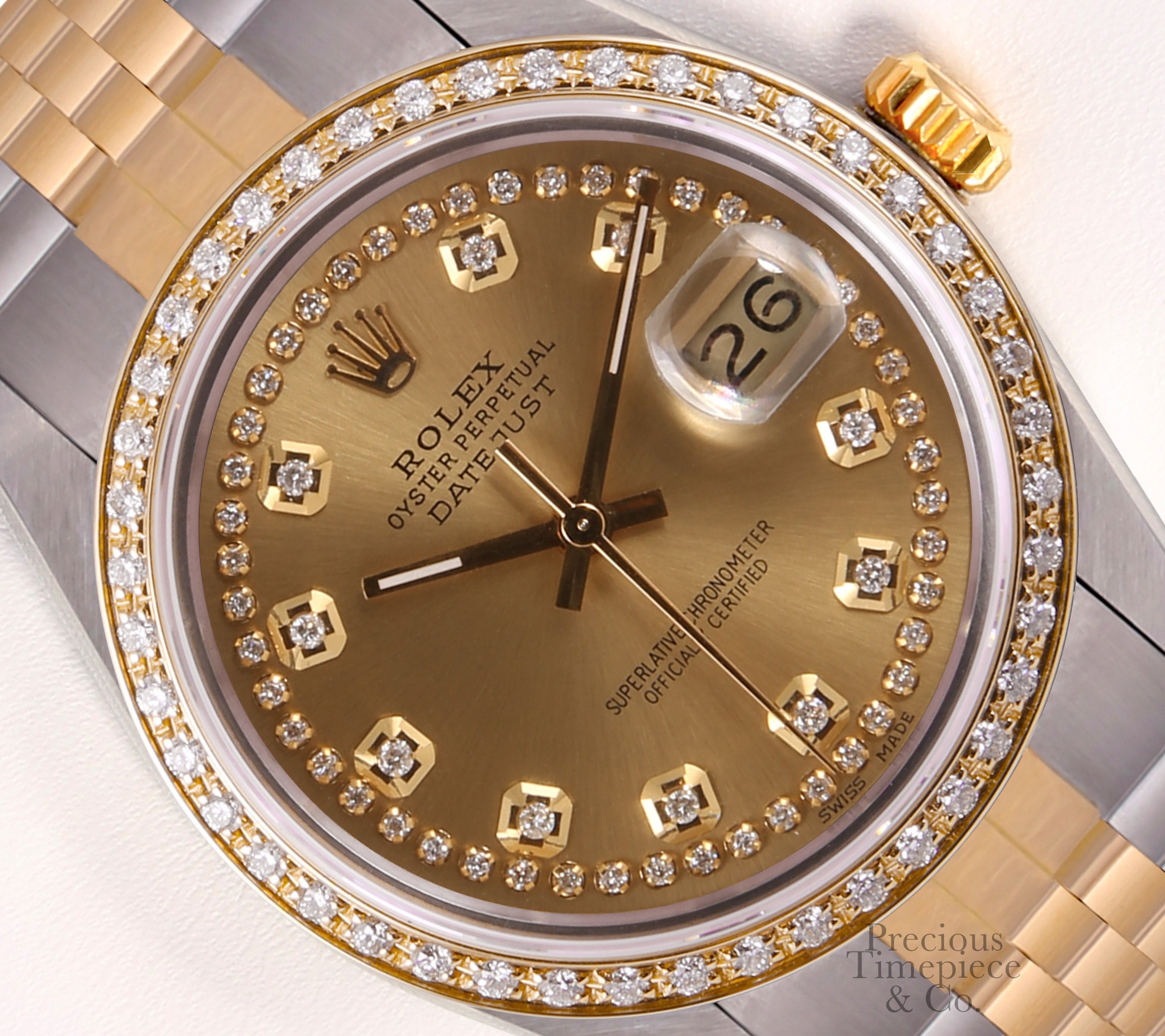 rolex datejust 36mm diamond bezel