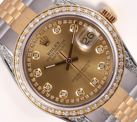 rolex datejust 36mm 18k