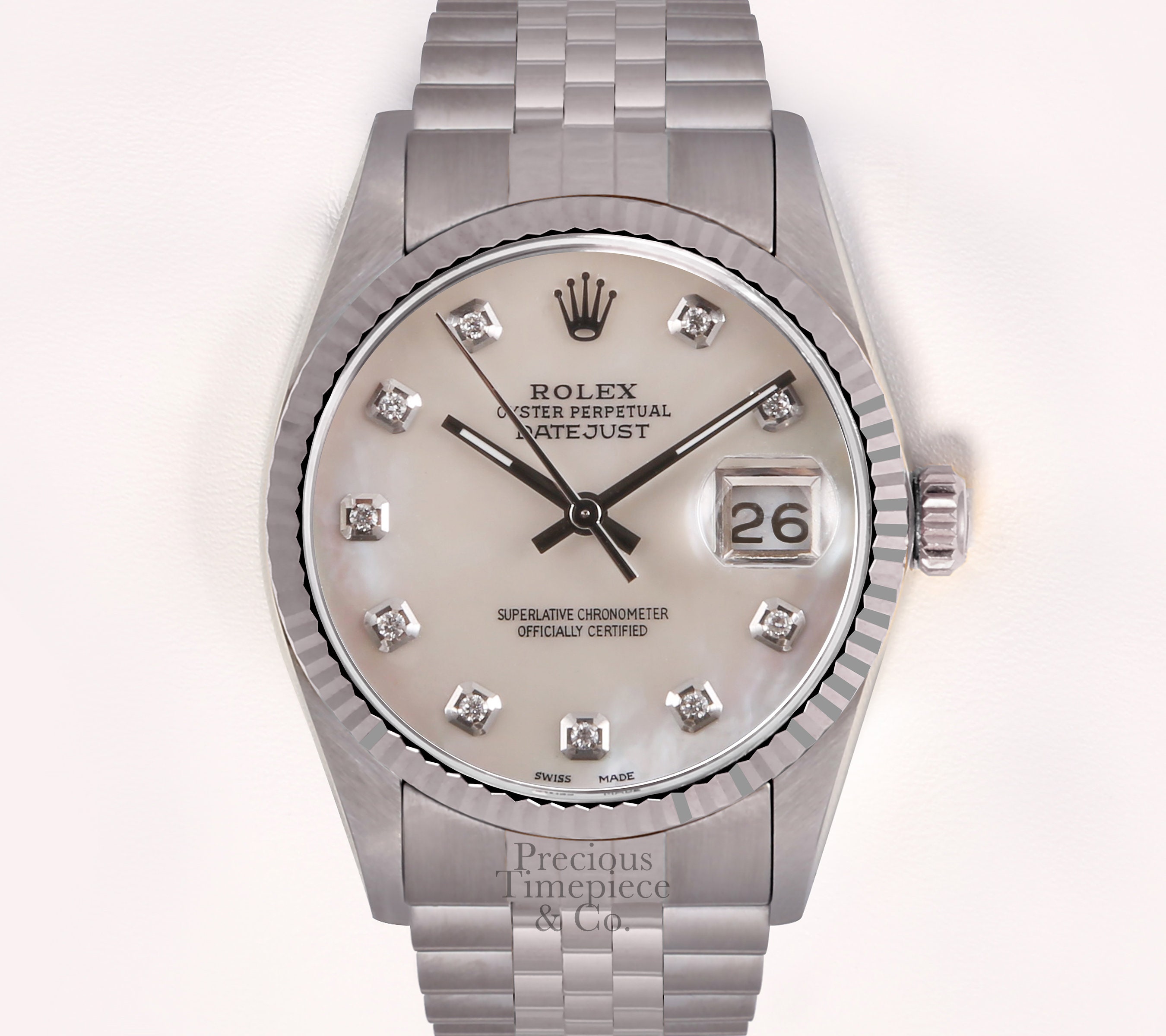 rolex datejust 36 fluted bezel