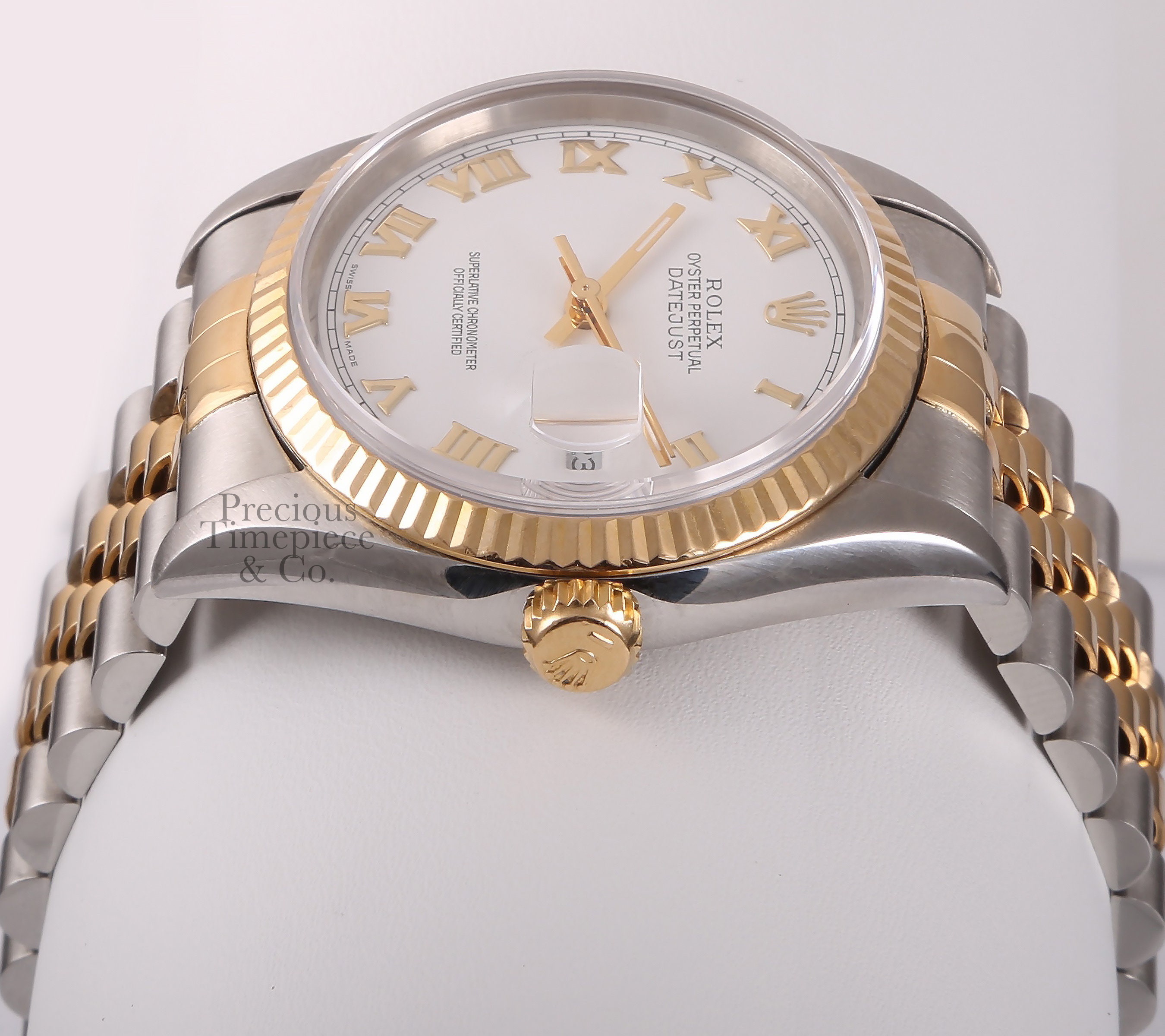 Rolex Datejust Two Tone 16233 Watch No Hole-18k Fluted - Etsy
