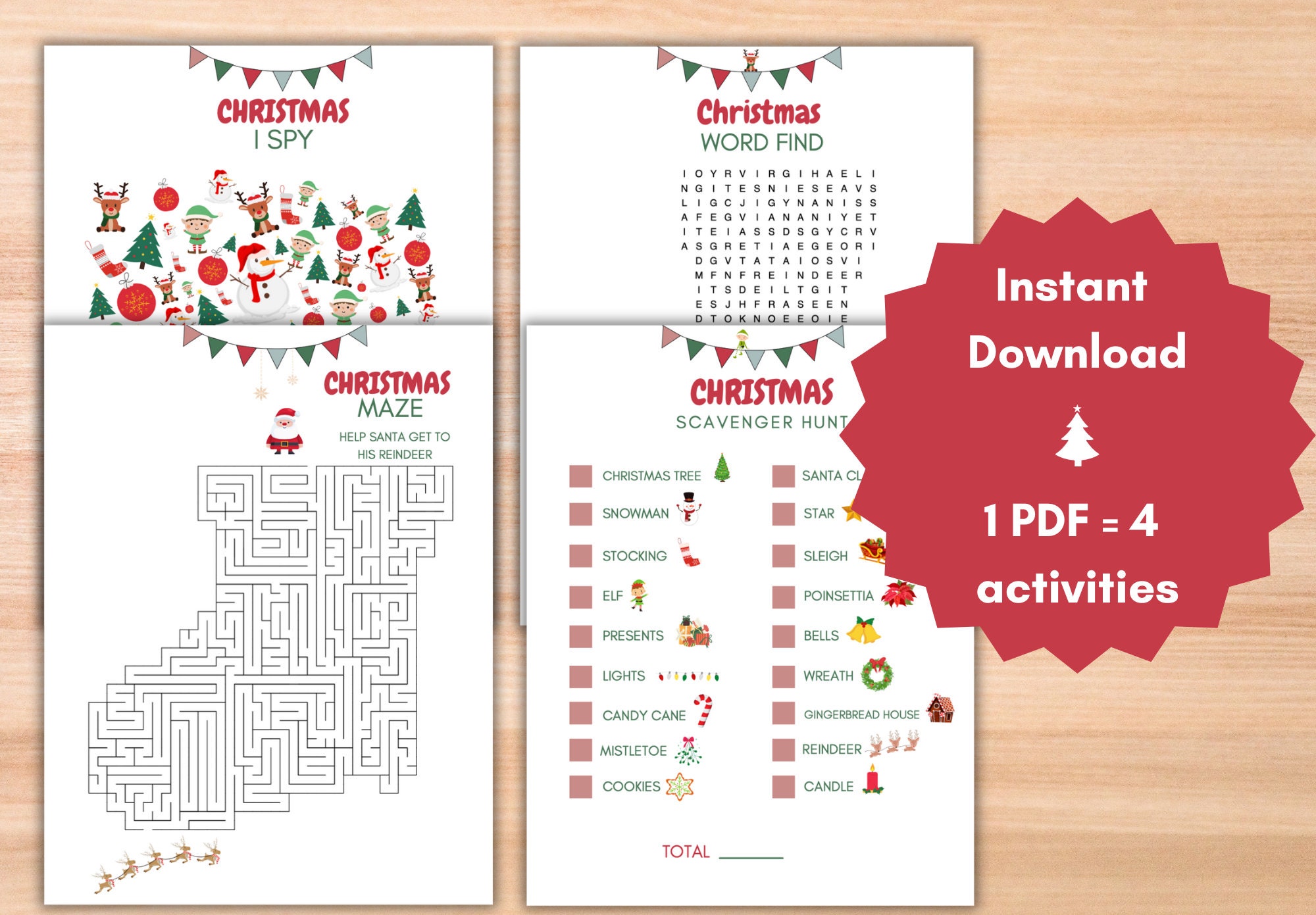 Printable Christmas Activities For Kids Printable Christmas Games