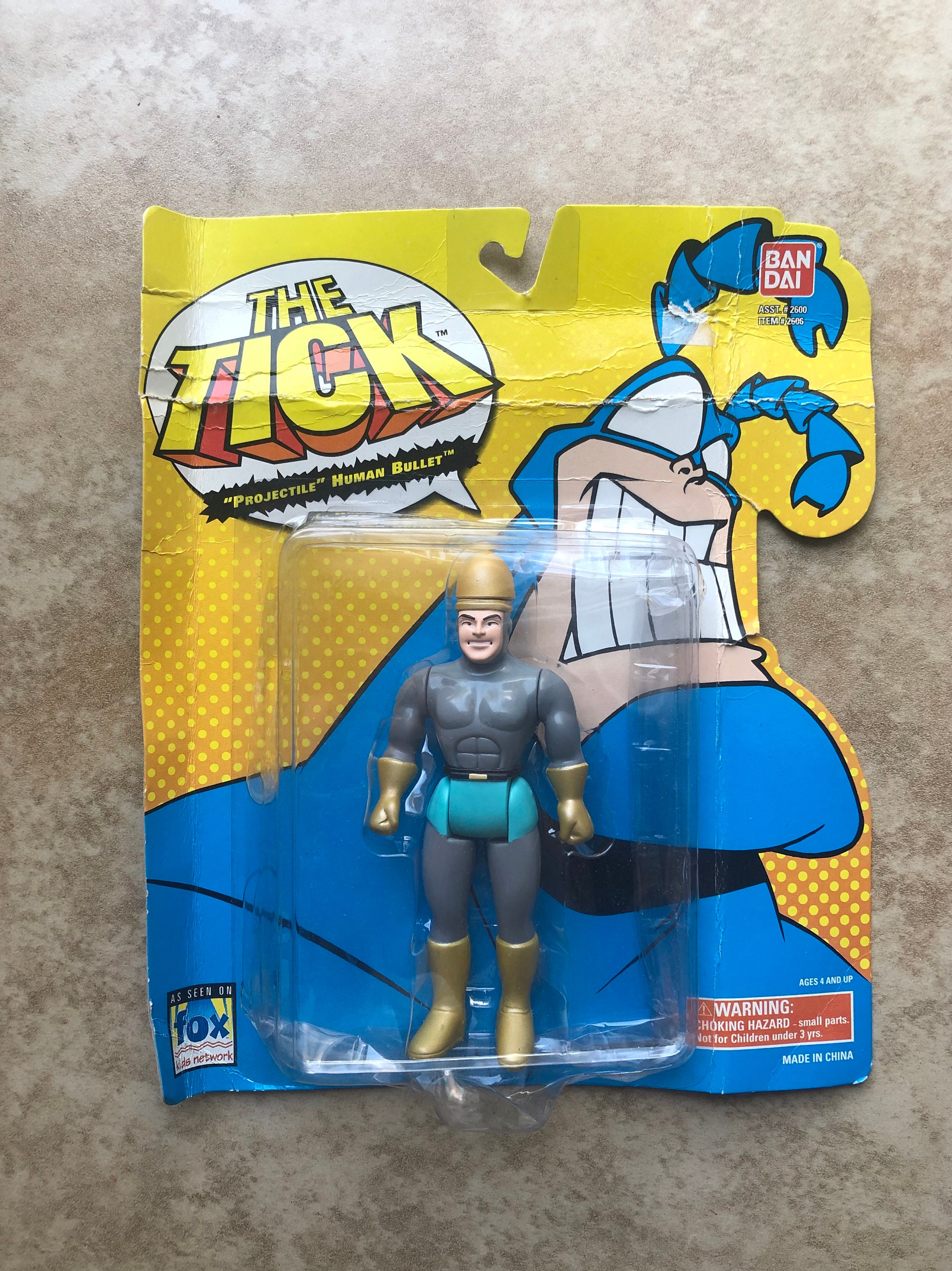 The Tick Projectile Human Bullet 6in Action Figure Bandai 1994 for sale online