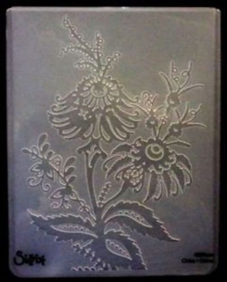 Sizzix Beatnik Bouquet Flowers Embossing Folder 4.5x5.75 works in most machines