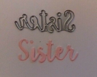 Sizzix Die Cutter Brother Word Thinlits fits Sizzix Big Shot Cuttlebug