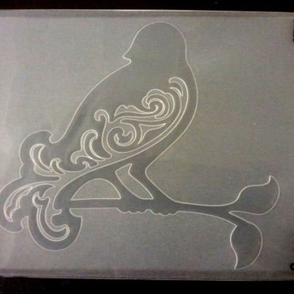 Sizzix Embosslits Die - Fustella Per Taglio E Goffratura A Forma Di Uccello, Ideale Per Scrapbooking E Biglietti Fai Da Te