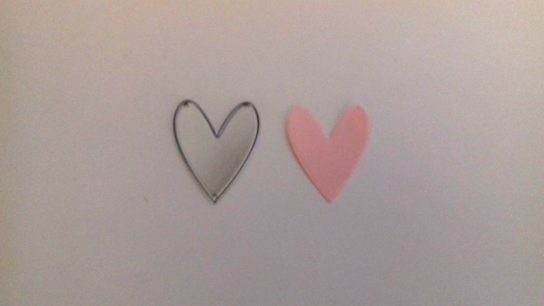 Sizzix Die Cutter Heart Shape Thinlits Fits Big Shot Cuttlebug Etsy