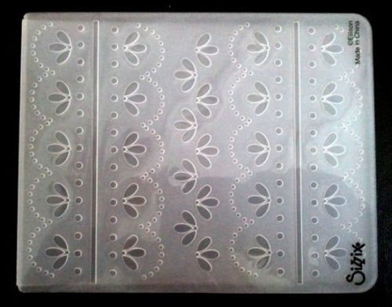 Sizzix Patchwork Embossing Folder 4.5x5.75 works in most machines