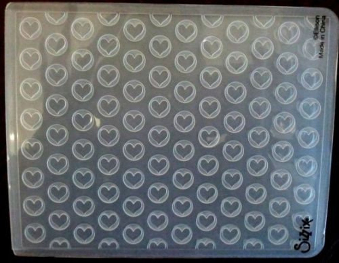 Sizzix Mini Hearts Heart Embossing Folder 4.5x5.75 Etsy