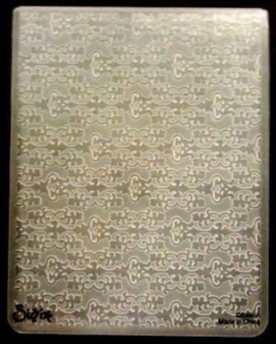 Sizzix Patchwork Embossing Folder 4.5x5.75 works in most machines