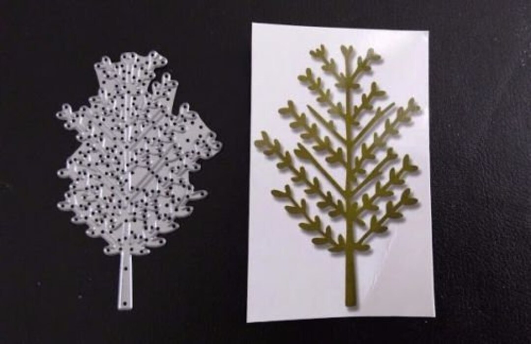 Sizzix Die Cutter TREE GARDEN Thinlits Fits Big Shot Cuttlebug Etsy