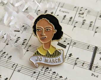 Jo March Enamel Pin | Little Women | Classic Literature | Bookish Gift