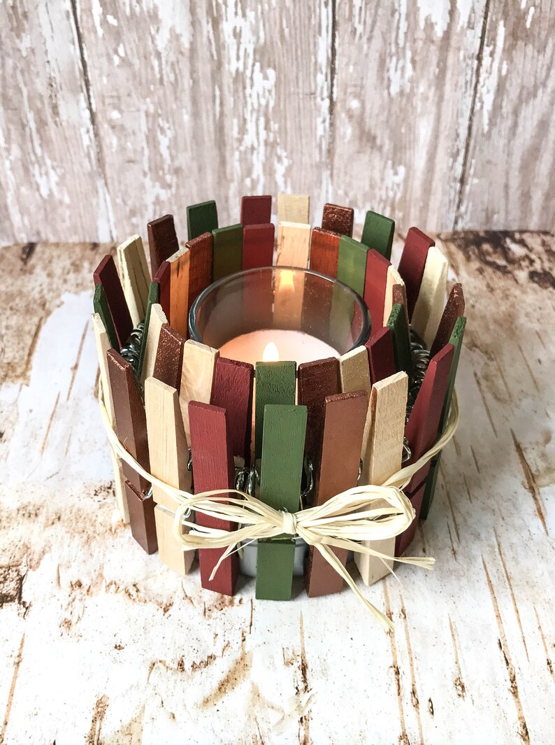 Fall Candle Holder Fall Decor Autumn Decor Thanksgiving Decor Candle