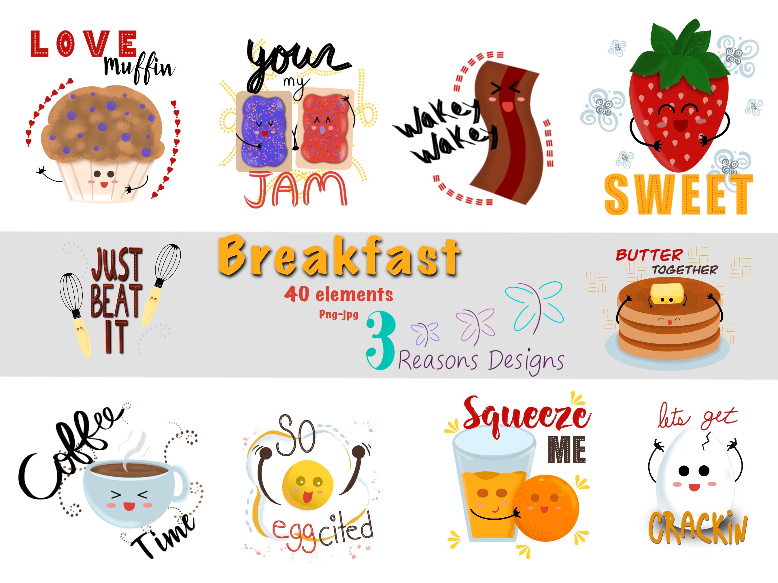 Frühstück Clipart Frühstück png süßes Essen Eier Erdbeeren Pfannkuchen