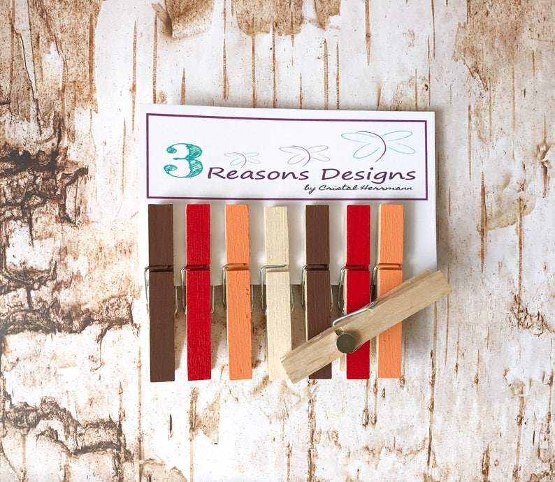 Thanksgiving Decor Fall decor Decorative Clothespins Photo Display Office Organization Card Holders Fridge Magnets Party Decor image 6