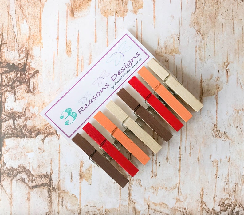 Thanksgiving Decor Fall decor Decorative Clothespins Photo Display Office Organization Card Holders Fridge Magnets Party Decor image 2