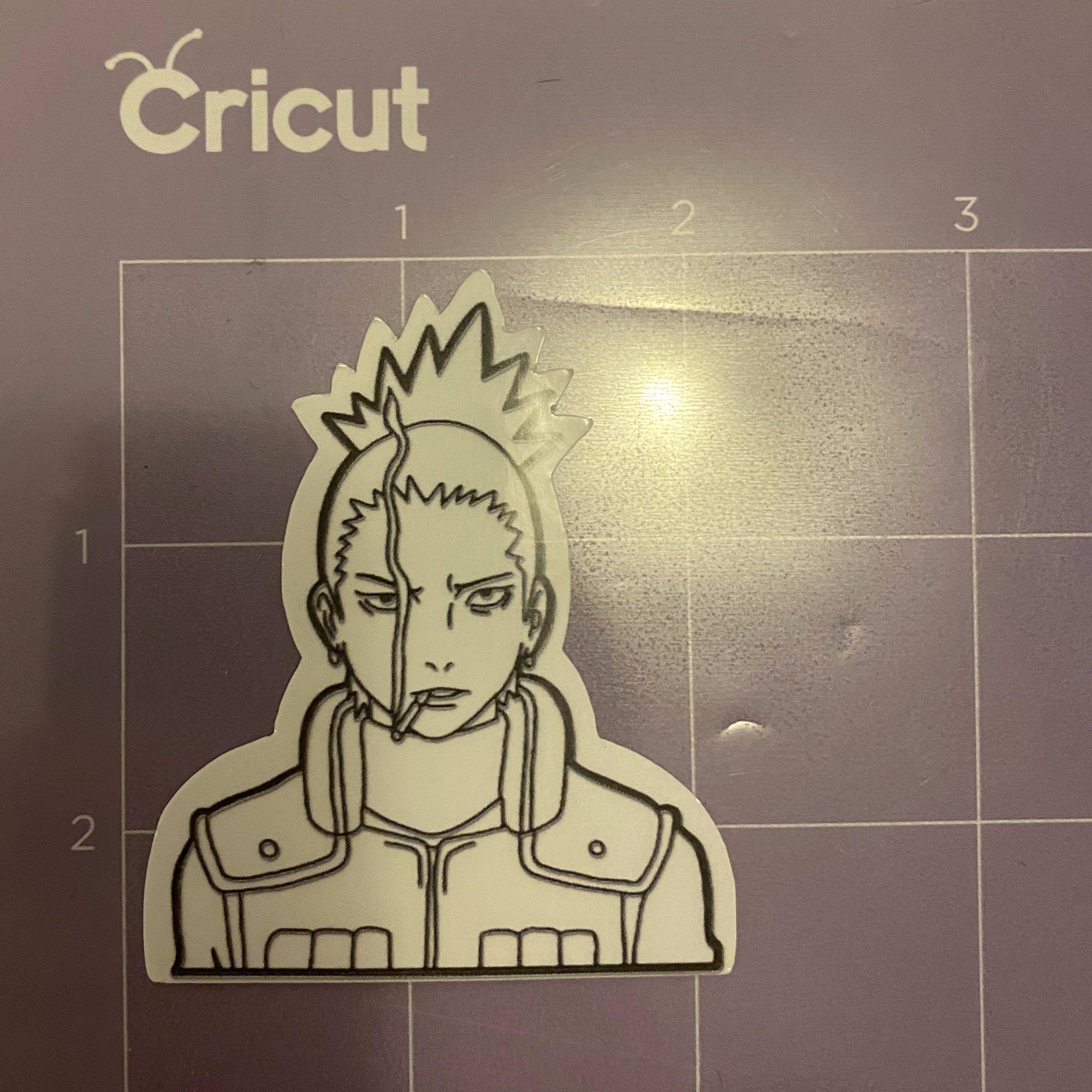 Shikamaru Smoking Sticker Naruto Sticker Anime Sticker Etsy