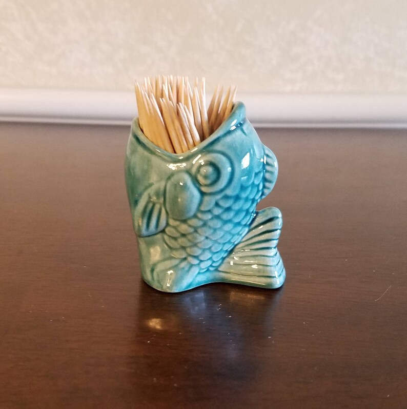 Ceramic Fish Toothpick Holder Etsy