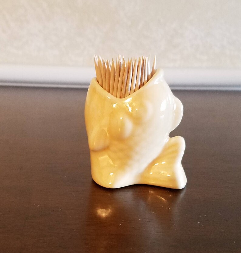 Ceramic Fish Toothpick Holder Etsy