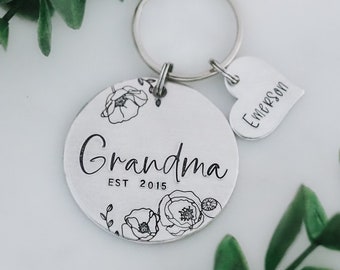 Personalized Grandma Keychain / Mothers Day Gifts for Grandma / Grandma Mothers Day Gift / Grandma keychain with children's names