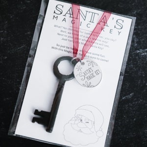 Santa's Magic Key Ornament / Family Christmas Ornament / Christmas Eve Traditions / Santa Key / Family Christmas Gifts