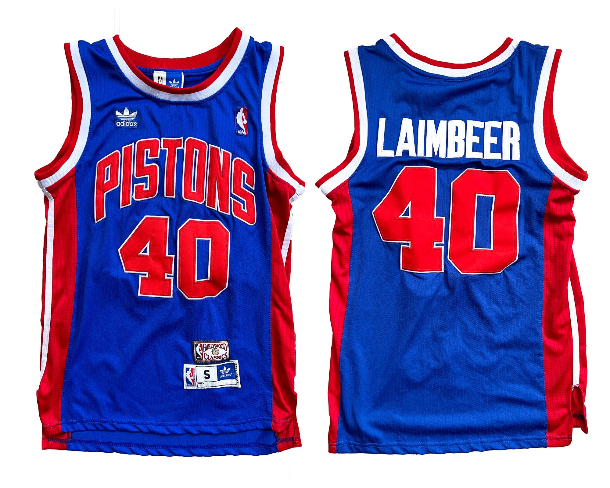Vintage Champion Joe Dumars Jersey Detroit Pistons NBA Sz 44 - RARE