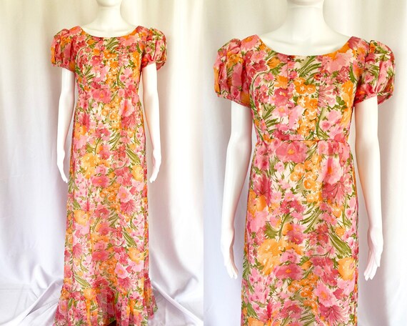 vintage floral maxi dress - Gem