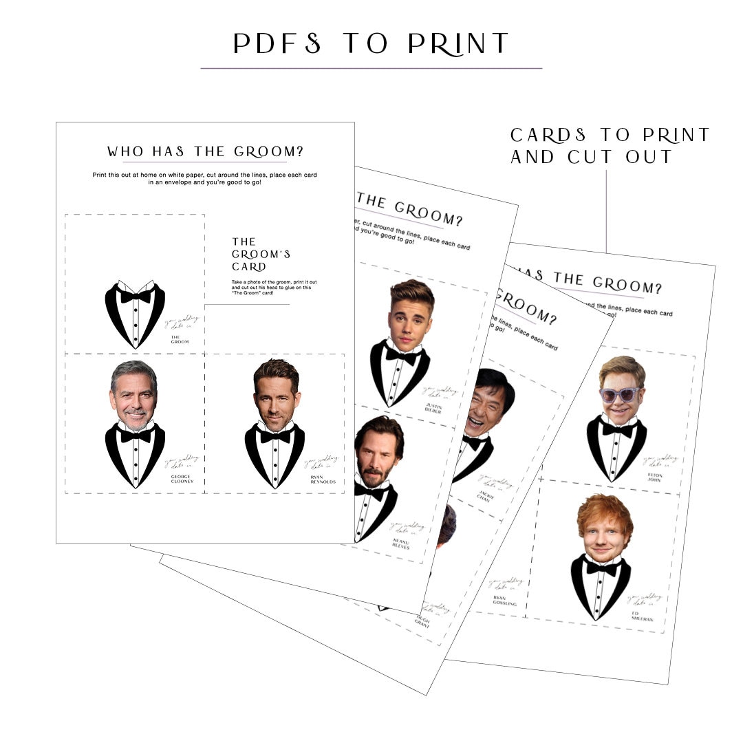 Who Has The Groom Printable