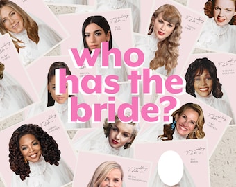 Celebrity Who Has the Groom Bridal Shower Game DIGITAL Funny Celebrity