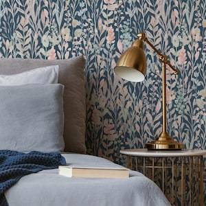 Modern Abstract Floral Wallpaper - C035