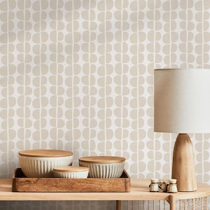 Modern Minimalist Beige Cream Wallpaper - C221