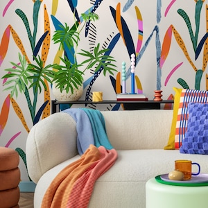 Wallpaper Peel and Stick Wallpaper Removable Wallpaper Home Decor Wall Art Wall Decor Room Decor / Abstract Boho Wallpaper - C347